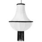 Beliani Pendant Lamp Aragua White