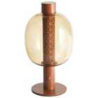 Beliani Wireless LED Table Lamp Pulangi With Dimmer Metal Brown