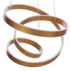 Beliani LED Pendant Lamp Wanli Metal Gold