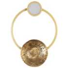 Beliani LED Wall Lamp Ponuga Metal Gold