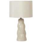Beliani Table Lamp Vilar Ceramic Beige