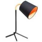 Beliani Desk Lamp Mooki Adjustable Metal Black