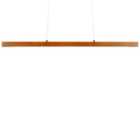Beliani LED Pendant Lamp Stewarts Oak Wood Dark Brown