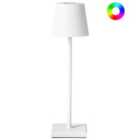 Beliani Wireless LED Table Lamp Valira Metal White