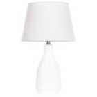 Beliani Table Lamp Lambre Ceramic White
