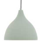 Beliani Pendant Lamp Lambro Concrete Light Green