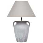 Beliani Table Lamp Agefet Ceramic Grey