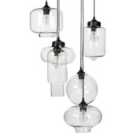 Beliani Pendant Lamp Bemboka Glass Transparent
