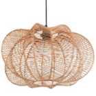 Beliani Pendant Lamp Kibi Rattan Natural