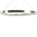 Beliani LED Pendant Lamp Kraburi Metal Gold