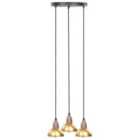 Beliani Pendant Lamp Castaly Metal Brass