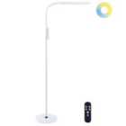 Beliani LED Floor Lamp Aries With Dimmer Metal White