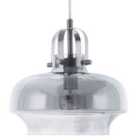 Beliani Pendant Lamp Wiltz Glass Light Grey