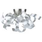 Beliani Wall Lamp Icana Metal Silver