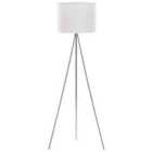 Beliani Floor Lamp Vistula Metal Silver