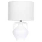 Beliani Table Lamp Labrada Ceramic White