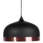 Beliani Pendant Lamp Parina Metal Black