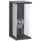 Beliani Outdoor Wall Light Wakal Black