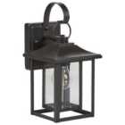 Beliani Outdoor Wall Light Almond Black