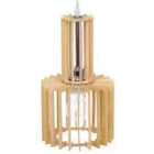 Beliani Pendant Lamp Niari Light Brown
