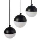 Beliani LED Pendant Lamp Ankobra Metal Black