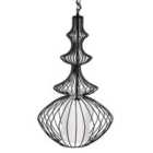 Beliani Pendant Lamp Kolva Metal Black