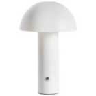 Beliani Wireless LED Table Lamp Bojo With Dimmer Metal White