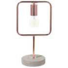 Beliani Table Lamp Mundo Metal Copper