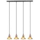 Beliani Pendant Lamp Castaly Metal Brass