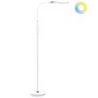 Beliani LED Floor Lamp Cassiopeia With Dimmer Metal White