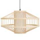 Beliani Pendant Lamp Karaj Bamboo Wood Natural