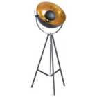 Beliani Floor Lamp Thames Metal Gold
