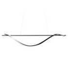 Beliani LED Pendant Lamp Bodri Metal Black