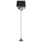 Beliani Floor Lamp Evans Metal Black