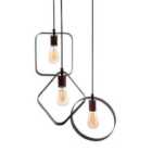 Beliani Pendant Lamp Vomano Metal Black