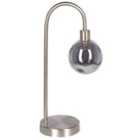 Beliani Table Lamp Ramis Metal Silver