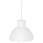 Beliani Pendant Lamp Miguelete Papier-mâché White