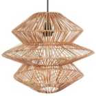 Beliani Pendant Lamp AndUKi Rattan Natural