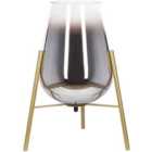 Beliani Table Lamp Mena Metal Gold