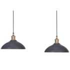 Beliani Pendant Lamp Cheyyar Mango Wood Black