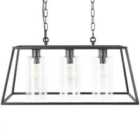 Beliani Pendant Lamp Muger Metal Black