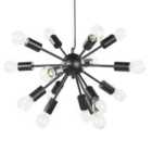 Beliani Pendant Lamp Balagas Metal Black