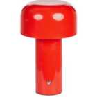 Beliani Wireless LED Table Lamp Besos With Dimmer Metal Red