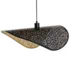 Beliani Pendant Lamp Mahi Metal Black
