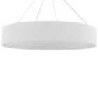 Beliani LED Pendant Lamp Lenya Metal White