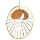 Beliani Pendant Lamp Bargo Metal Gold