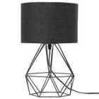 Beliani Table Lamp Maroni Metal Black