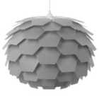 Beliani Pendant Lamp Segre L Grey