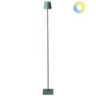 Beliani Wireless LED Floor Lamp Gavarresa Metal Green