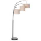 Beliani Floor Lamp Caroni Linen Beige